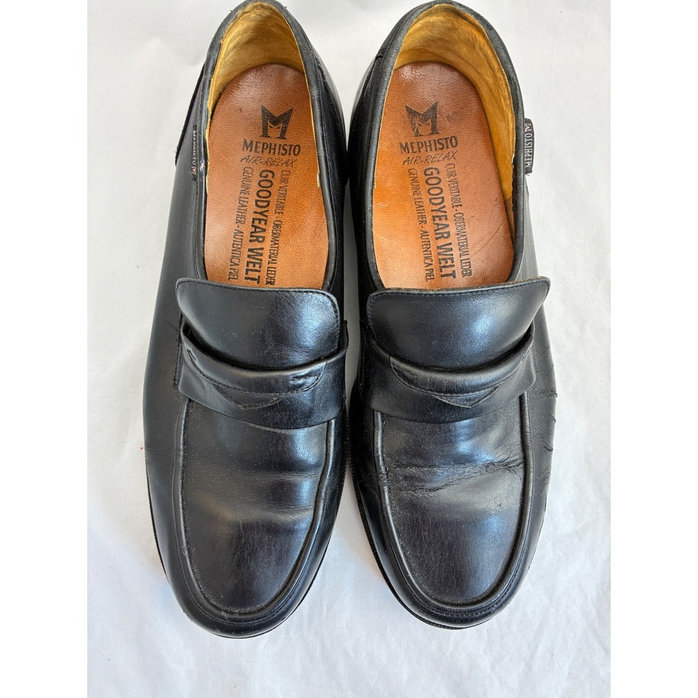 Mephisto Air Relax Goodyear Welt Leather Penny Loafers Dress Shoes Mens  10‎